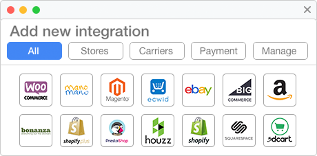 Unlimited ecommerce integrations