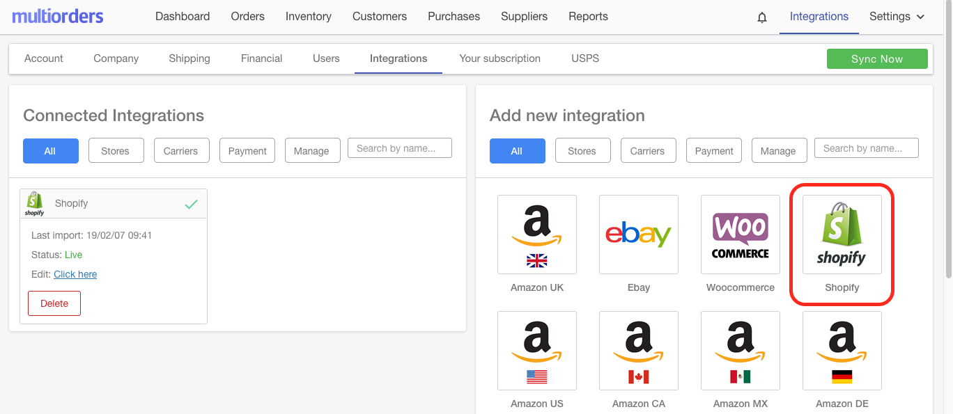 Shopify Integration Icon Screenshot Multiorders